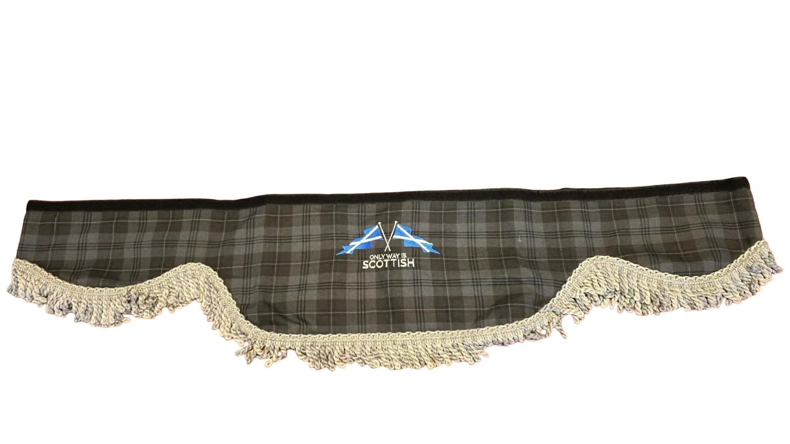 Only Way Is Scottish Truck Pelmet with Saltire Flags - NOW SOLD Whiterig Truck Curtains